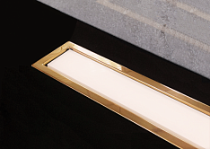 Душевой лоток Pestan Confluo Premium White Glass Line 650 Gold, 13100091
