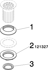 Донный клапан Viega 112936 с решеткой, латунь, хром, 5/4x60