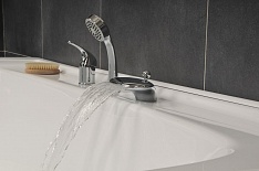 Врезной каскадный смеситель для ванны с душем Ravak Rosa RS 025,00