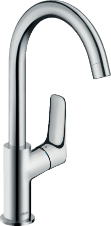Смеситель Hansgrohe Logis 210, поворотный излив, без сливного набора, 71131000