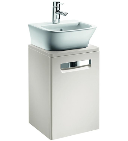 Тумба под умывальник Roca Gap 44,5x39x53, белый глянец, ZRU9302880