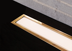 Душевой лоток Pestan Confluo Premium White Glass Line 750 Gold, 13100092