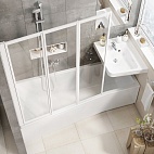 Передняя панель  для ванны Ravak BE HAPPY II 150 P белая