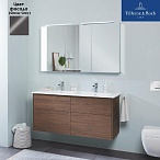 Комплект мебели Villeroy&Boch CLEAR LS с зеркалом, 130 см, серый, SCLE03FPR1